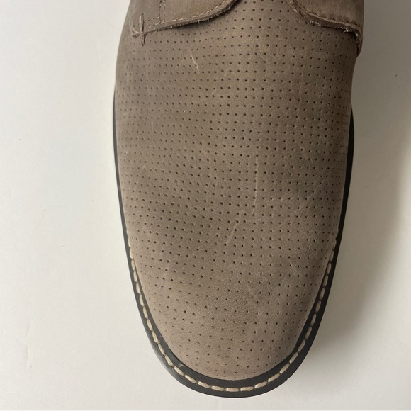 Ecco Tan Suede Lace Up Oxford Loafers Euro 44 (Size 11) main image 4